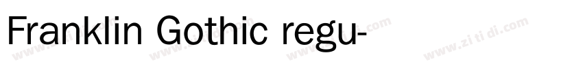 Franklin Gothic regu字体转换